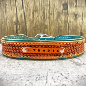 Collare per animali in pelle personalizzato, collare per cani personalizzato