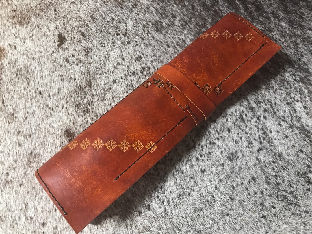 Custom Leather Paint Brush Holder Wrap Art Paint Brush Roll Etsy