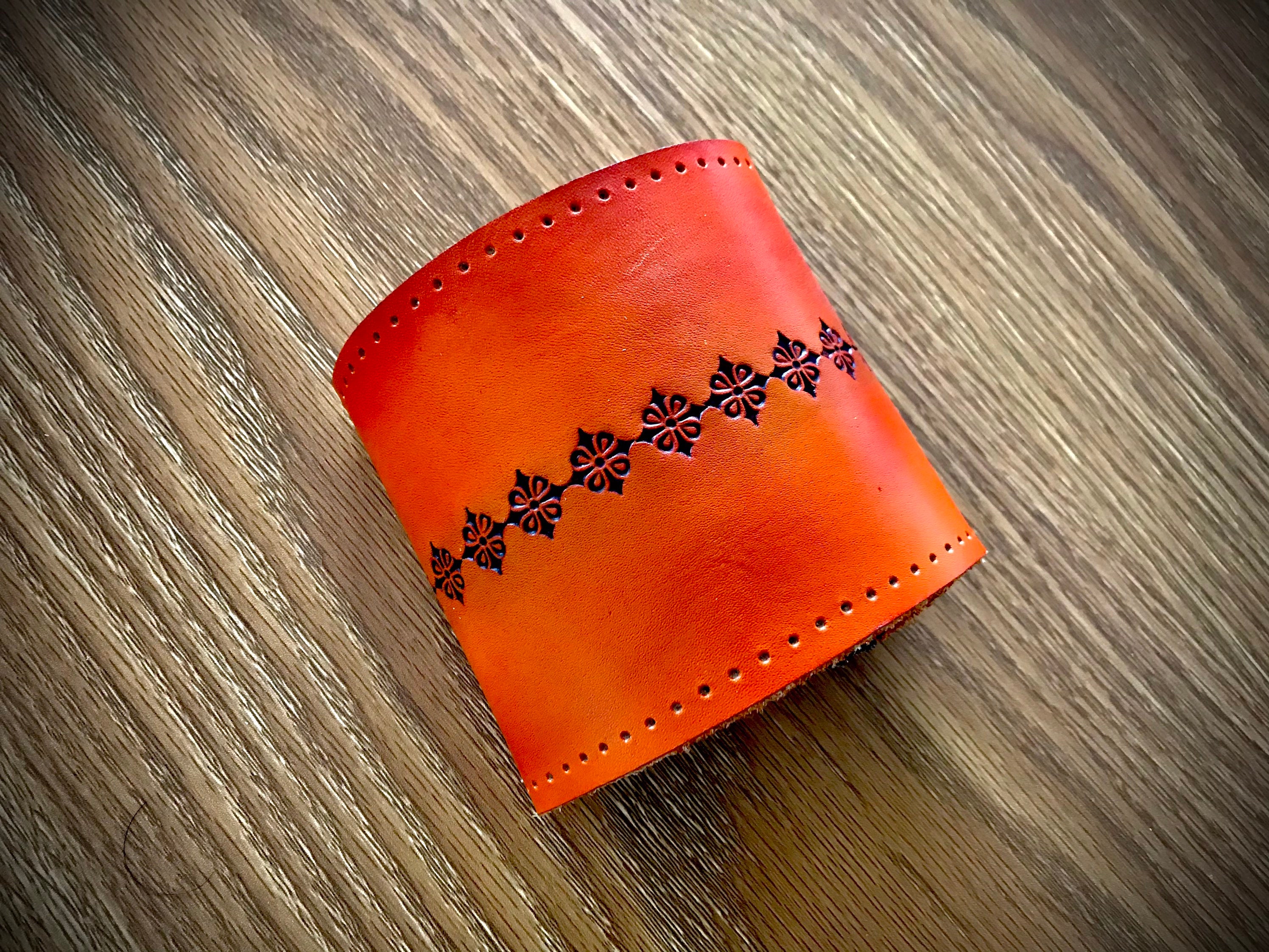 Tooled Leather Steering Wheel Cover Measured to Order Etsy Australia