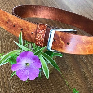Full grain, leather belt, unisex belt, made to measure