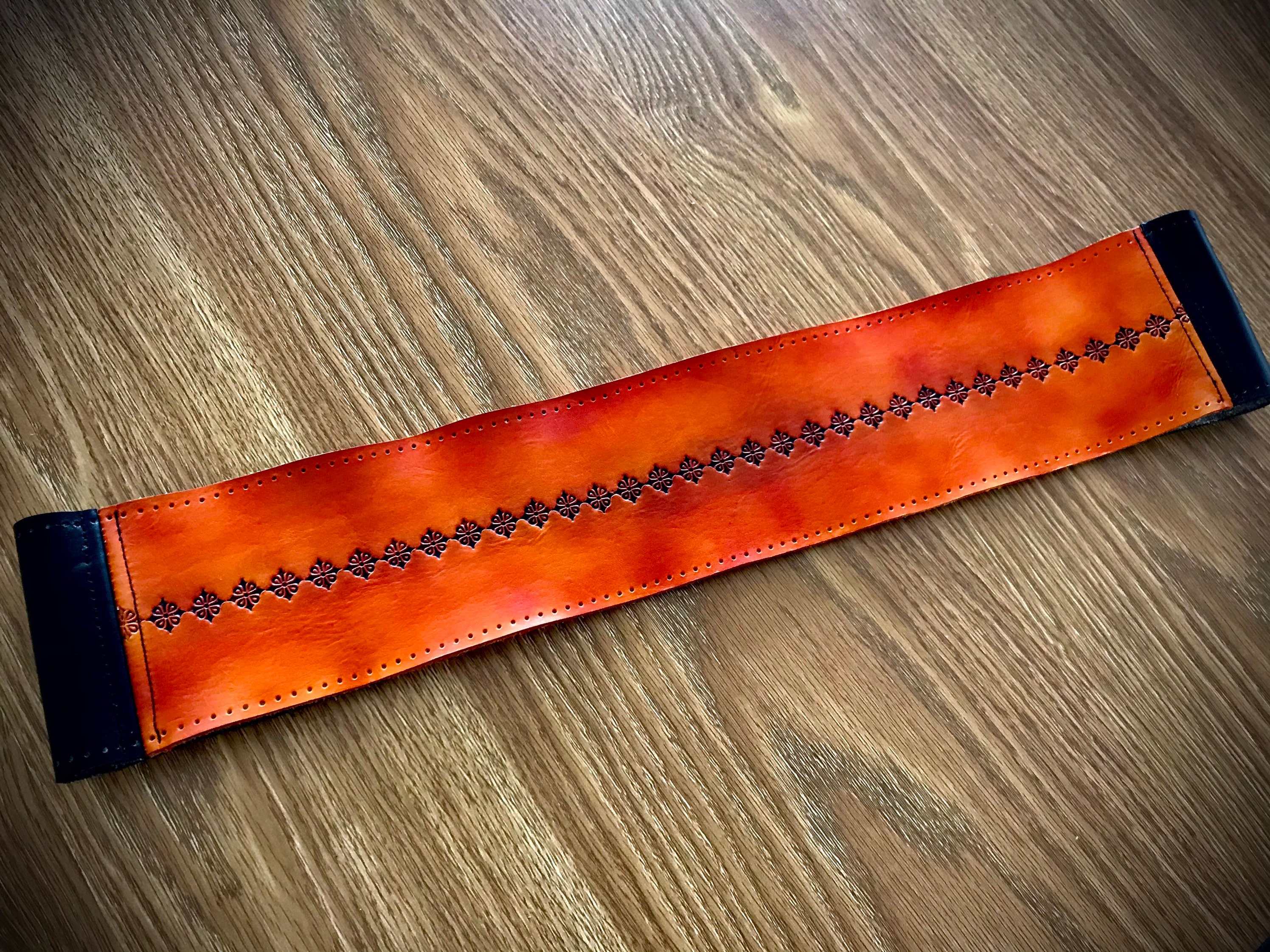 Tooled Leather Steering Wheel Cover Measured to Order Etsy Australia