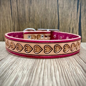 Personalisiertes Leder Hundehalsband, personalisiertes Hundehalsband aus geprägtem Leder