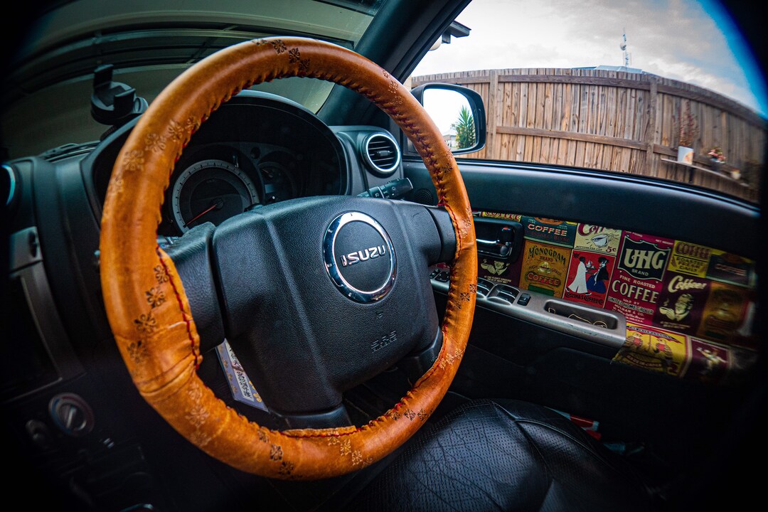 Amazon.com: Alusbell Microfiber Leather Steering Wheel Cover