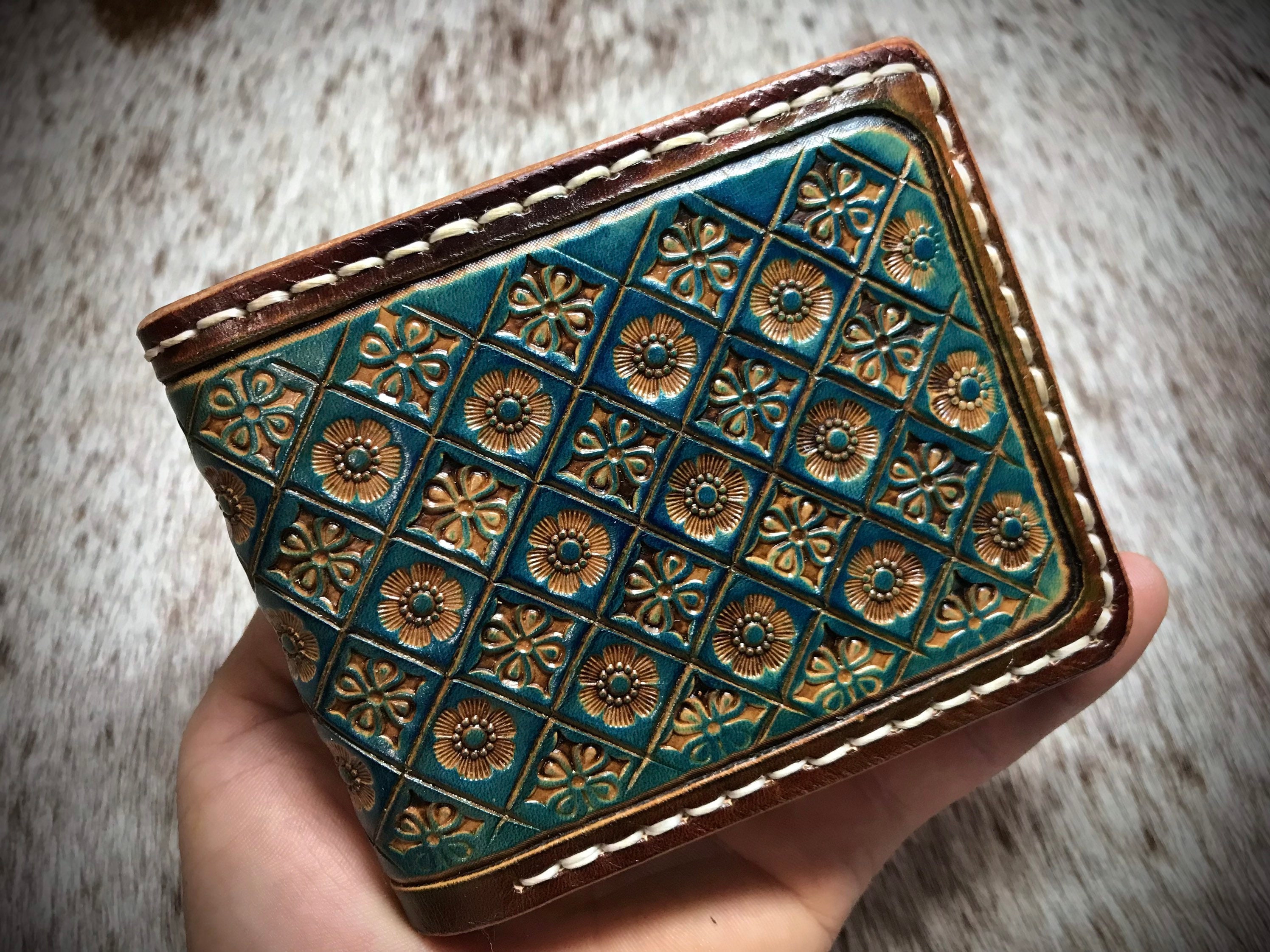 Keep It Gypsy Trifold Gold Distressed Hand Tooled Wallet Wristlet with –  White Lily Boutique