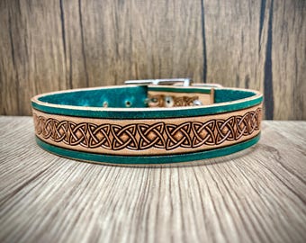 Personalisiertes Leder Hundehalsband, personalisiertes Hundehalsband aus geprägtem Leder