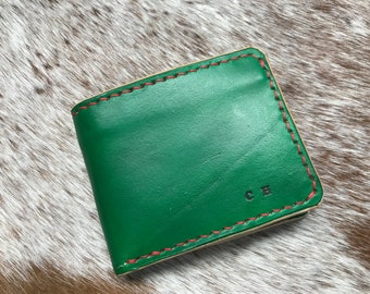 Personalised, Genuine leather, bifold men’s wallet, handcrafted wallet, custom design