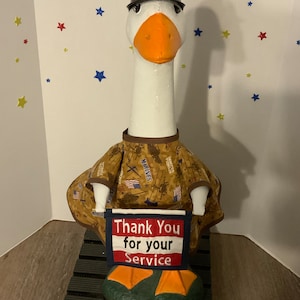 Memorial and Veterans Day -  “Thank You for your Service” Goose Clothes