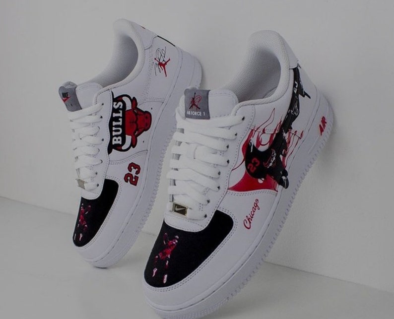 Custom Air Force 1 23quot; Bulls Spring new work quot;Chicago Custom Air Force 1 23quot; Bulls Spring new work quot;Chicago