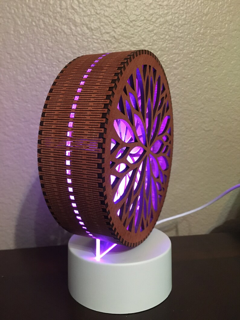 Download 3-D LED Living Hinge Chrysanthemum Laser Cut File/ | Etsy