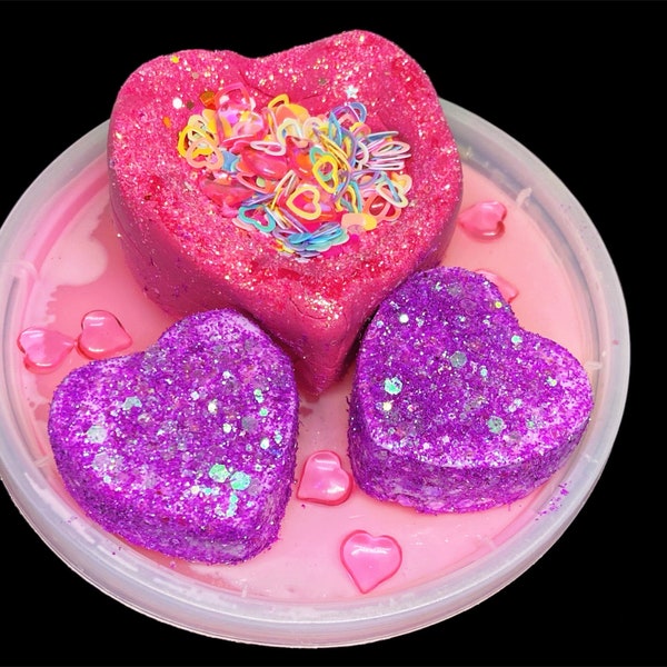 Pink Heart Burst DIY Slime/Clay Slime/Scented Slime/Sensory Slime/Anxiety Gift/Mental Health/Pink Slime/Relaxing Slime/Therapy Slime/ADHD