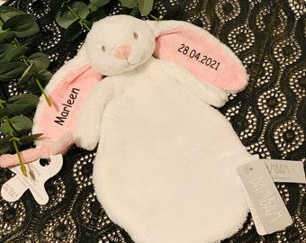 Schnuffeltuch mit Namen , Hase, personalisiert, Baby, Geburtstag, Taufe, Kuscheltier, Geburt, Spielzeug