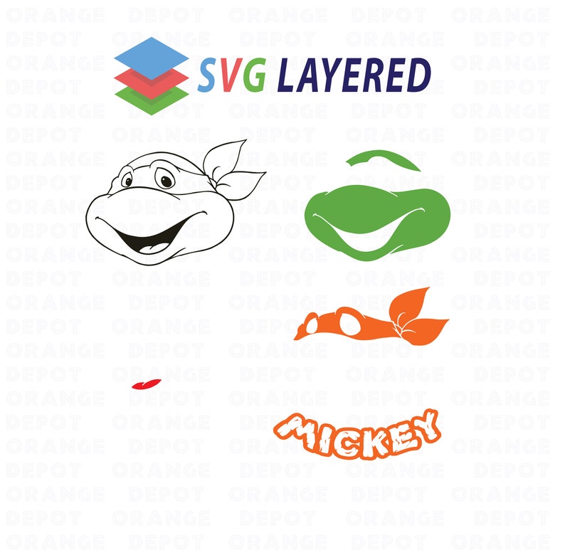 Ninja Turtles SVG file Teenage Mutant Ninja turtles Face Mask | Etsy