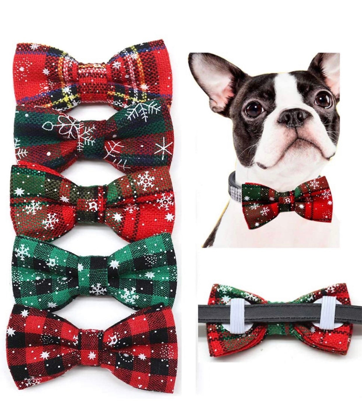 dog christmas bow
