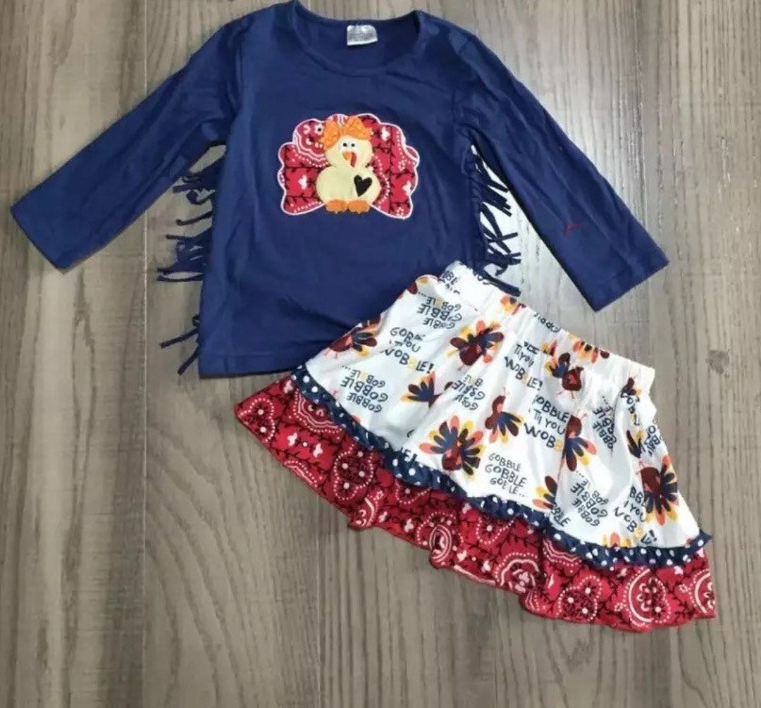 Girls Thanksgiving Outfit Toddler Thanksgiving Outfit Etsy