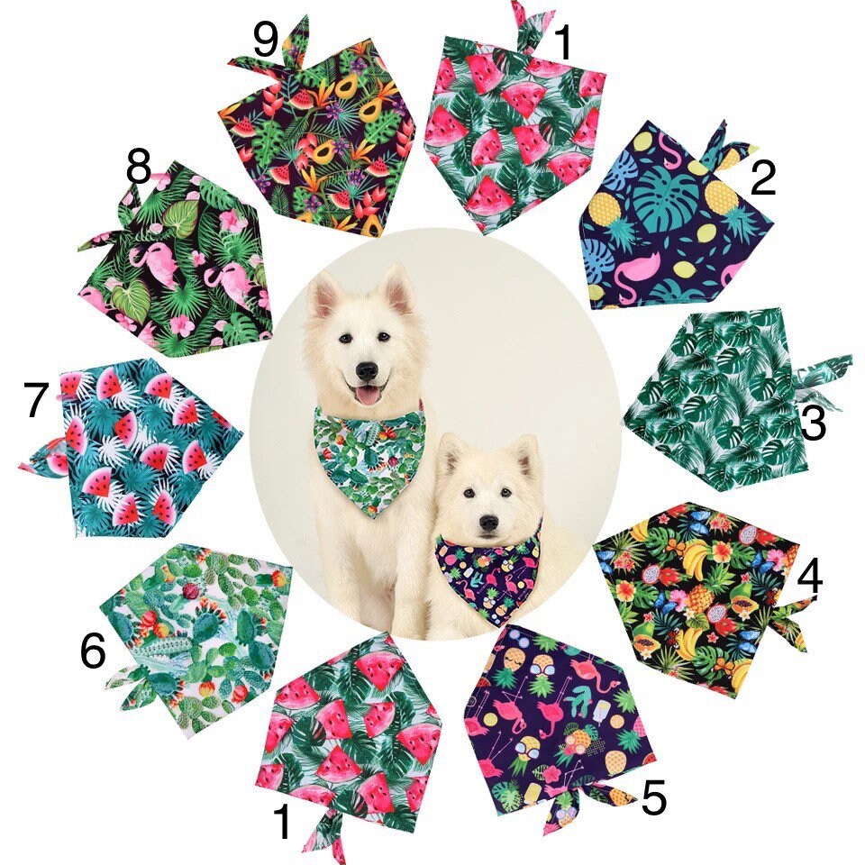 Summer Dog Bandana Tropical Dog Bandanas summer pet Bandana Etsy