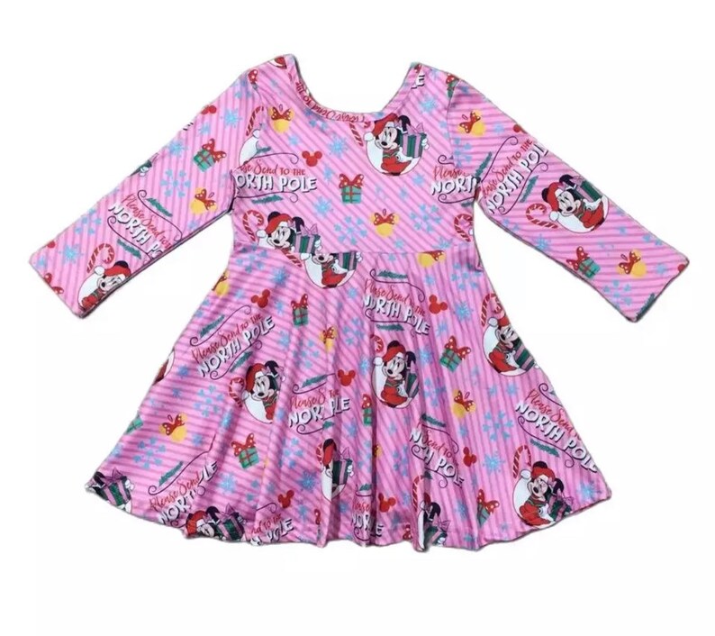 Girls Disney Christmas Dress Girls Disney Dress Baby Girl Etsy