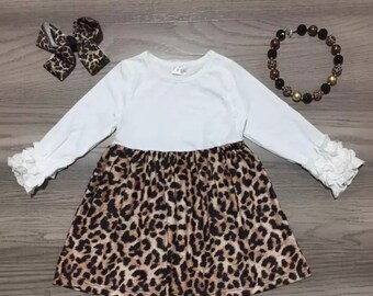 girls leopard print dress