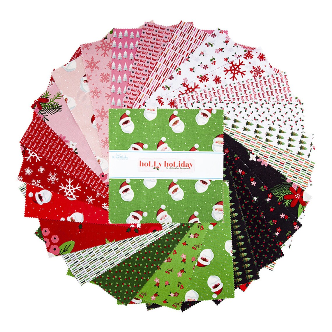 Holly Holiday Layer Cake by Riley Blake 10 Squares - Etsy