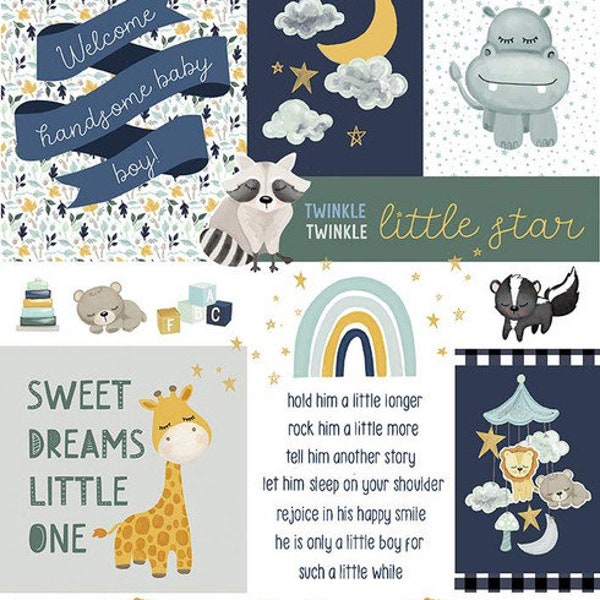 Baby Boy Fabric Etsy