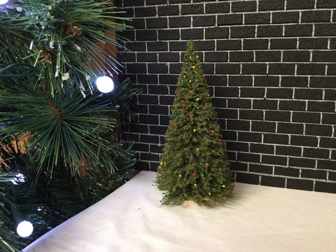 Doll House CHRISTMAS TREE 7 Inch Tall Miniature Artificial trees 112