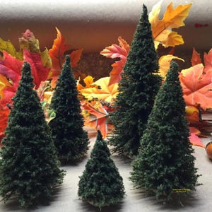 ONE Miniature Pine Tree, 1:12 Scale, Doll House, Christmas, Lanterns, Crafts, Diorama, Photography, Architecture,Red Truck