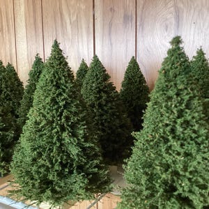 DOLL HOUSE TREE | Christmas Pine Tree | Choose 7 or 9 inch Extra Full | Miniature | Ready to Decorate | 1:12 Scale | Diorama
