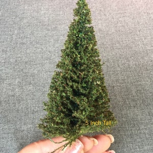 ONE Miniature Pine Tree, 1:12 Scale, Doll House, Christmas, Lanterns, Crafts, Diorama, Photography, Architecture,Red Truck
