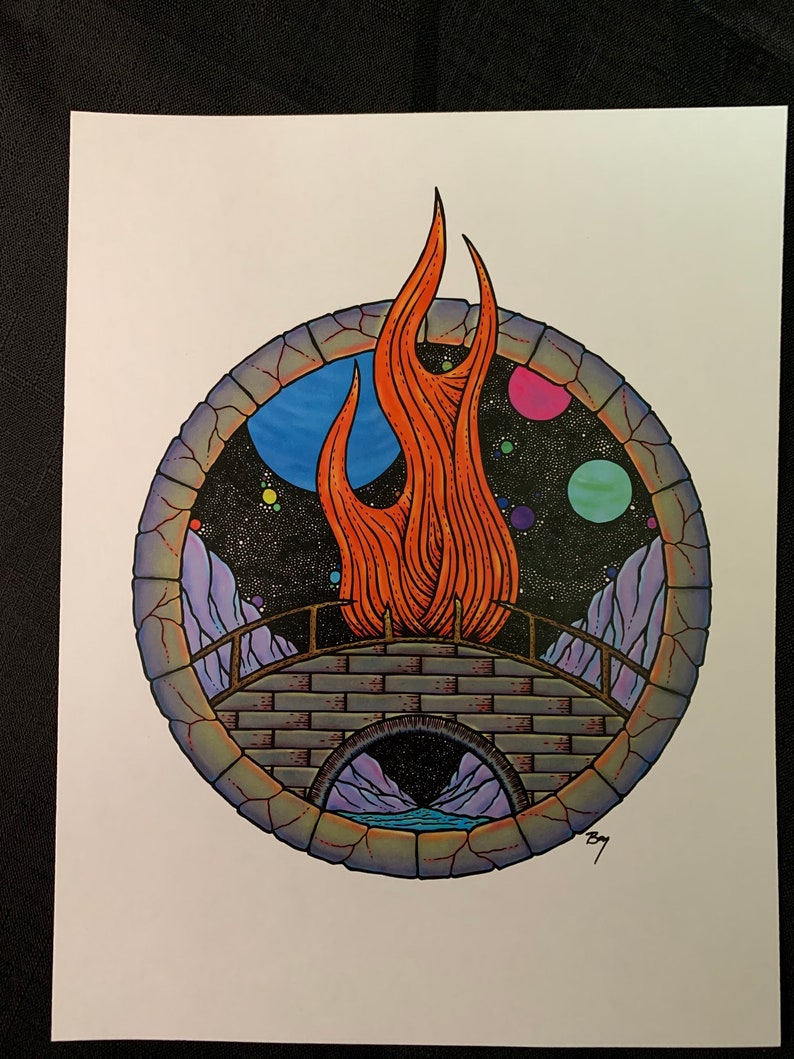 Bridge Burner 8.5x11 Print Etsy