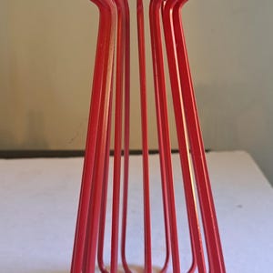 Vintage Ikea Tradig Red Wire Candlestick 9.25&quot; tall Ehlen Johansson