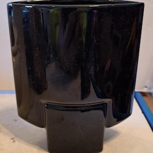 Vintage Rosenthal Germany Studio Line Black Vase 5.75&quot; tall Modern Abstract Style