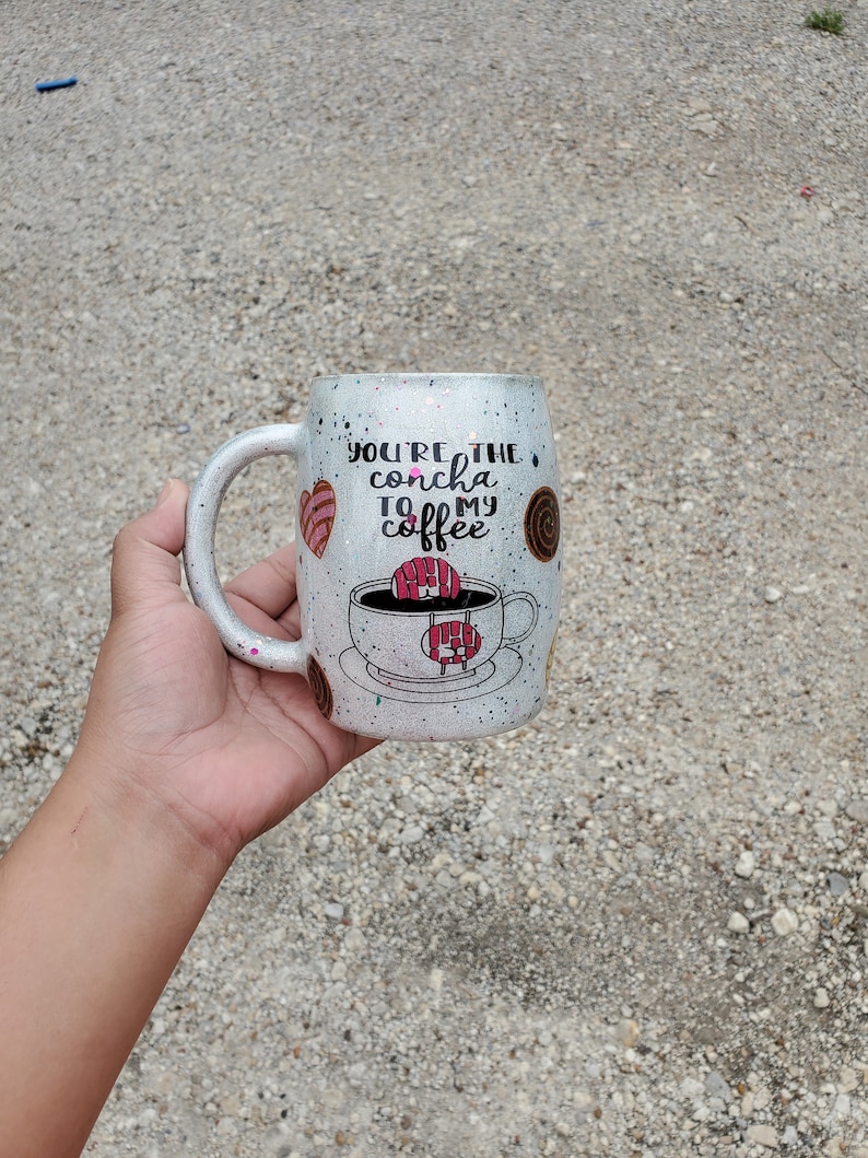 Concha Mug, Stainless Steel Mug, Conchas, Coffee Mug, Glitter Mug ...