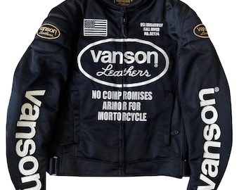 VTG Vanson Leathers Race Team Leather Bomber Jacket - Size XL - Etsy