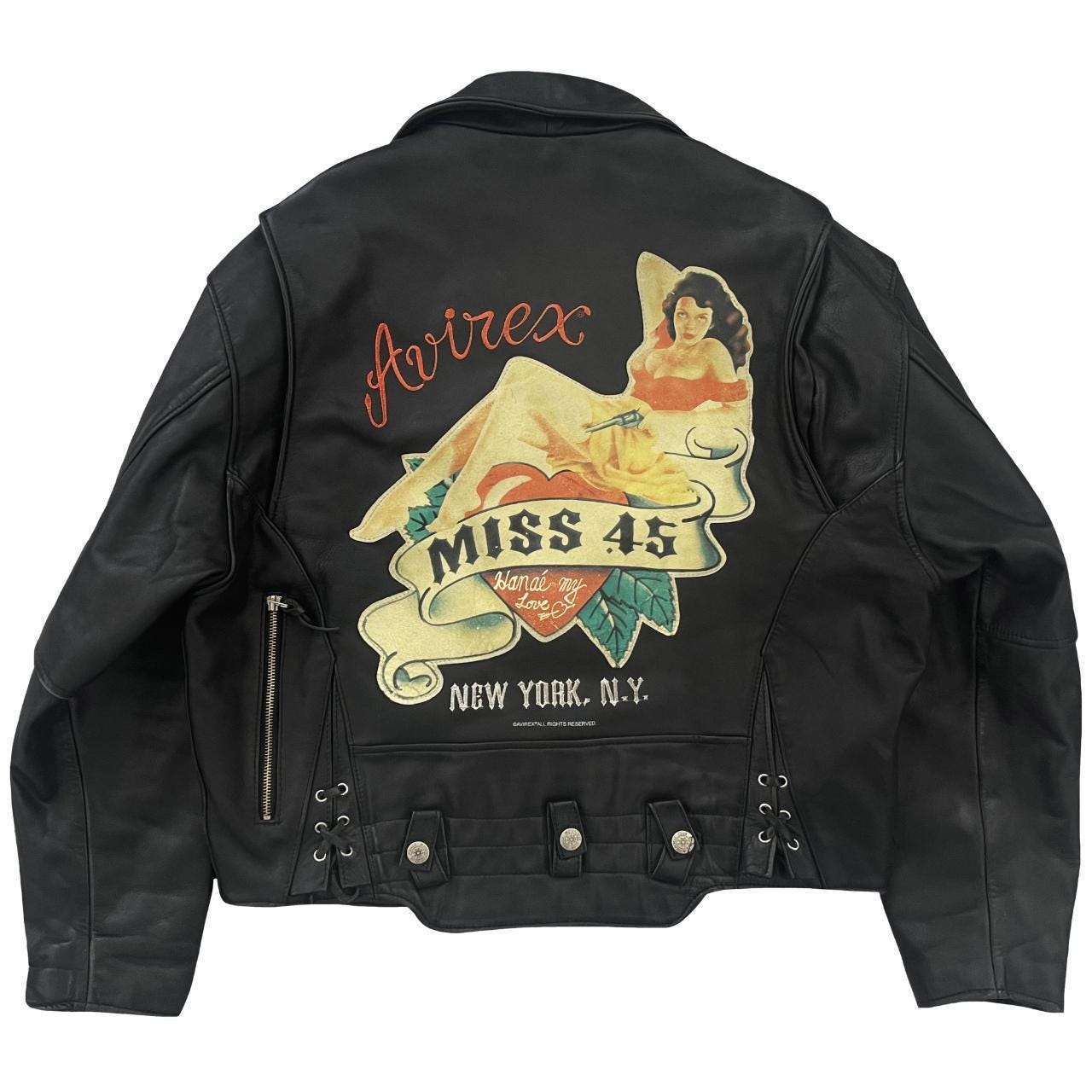 Avirex Leather Jacket Xl - Etsy Avirex Leather Jacket Xl - Etsy
