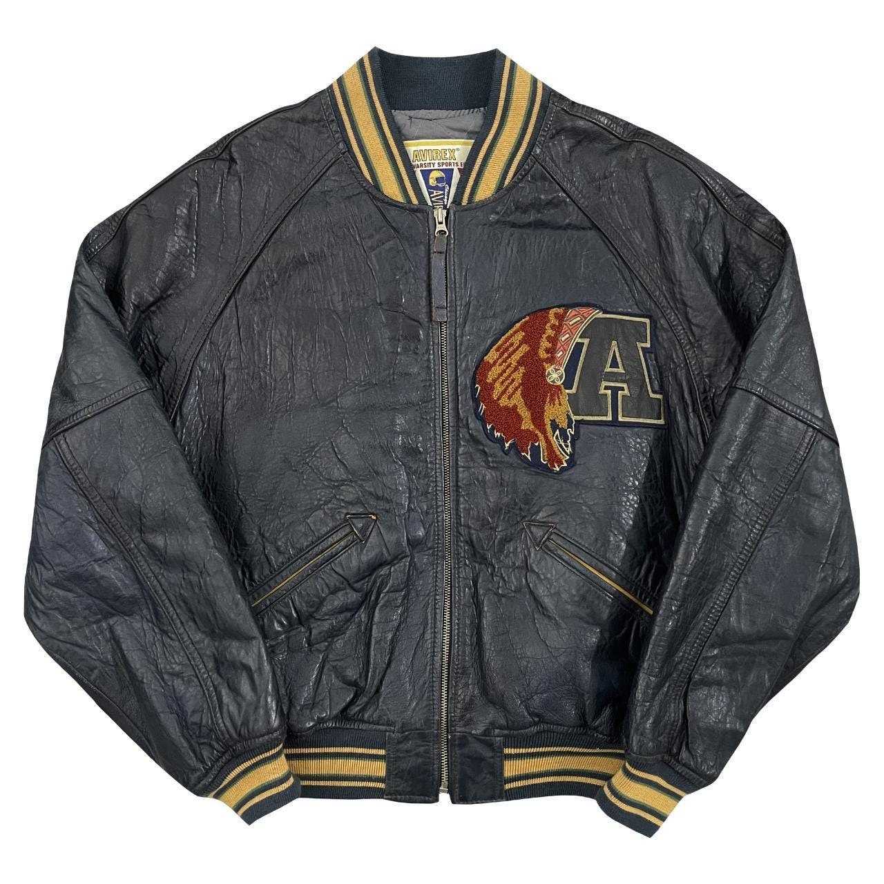 VTG Avirex Tomahawks Varsity Jacket - Size S - Etsy VTG Avirex Tomahawks Varsity Jacket - Size S - Etsy