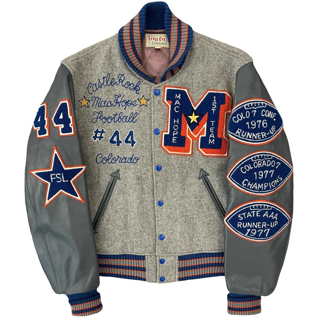 VTG Whitesville Style Eyes Varsity Jacket - Size M - Etsy