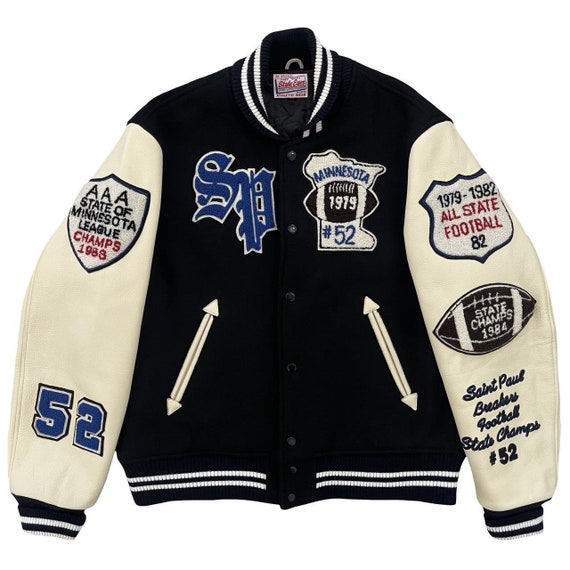 VTG Whitesville Style Eyes Varsity Jacket - Size XL - Etsy VTG Whitesville Style Eyes Varsity Jacket - Size XL - Etsy