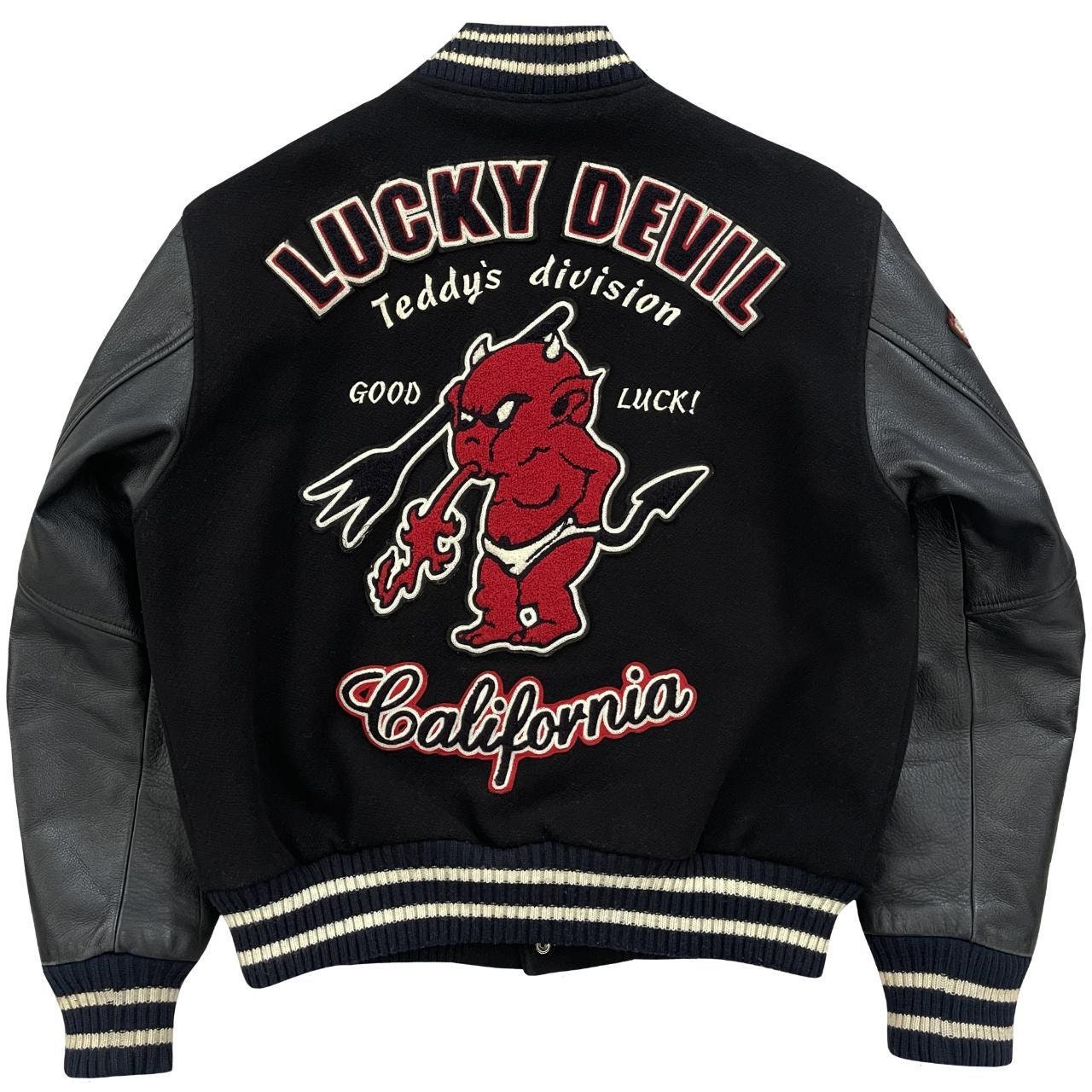 Ted Company Lucky Red Devils ジャケット Tedman Lightweight Jacket Men's L-2 Flight Jacket Lucky