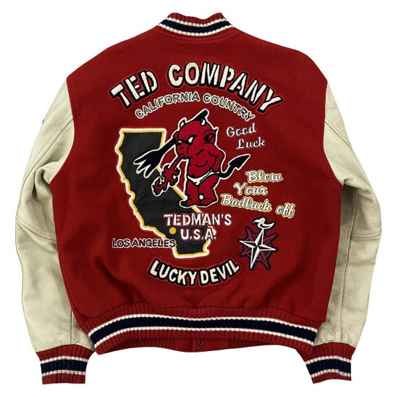 VTG Tedman's 'california Country' Varsity Jacket - Size L - Etsy