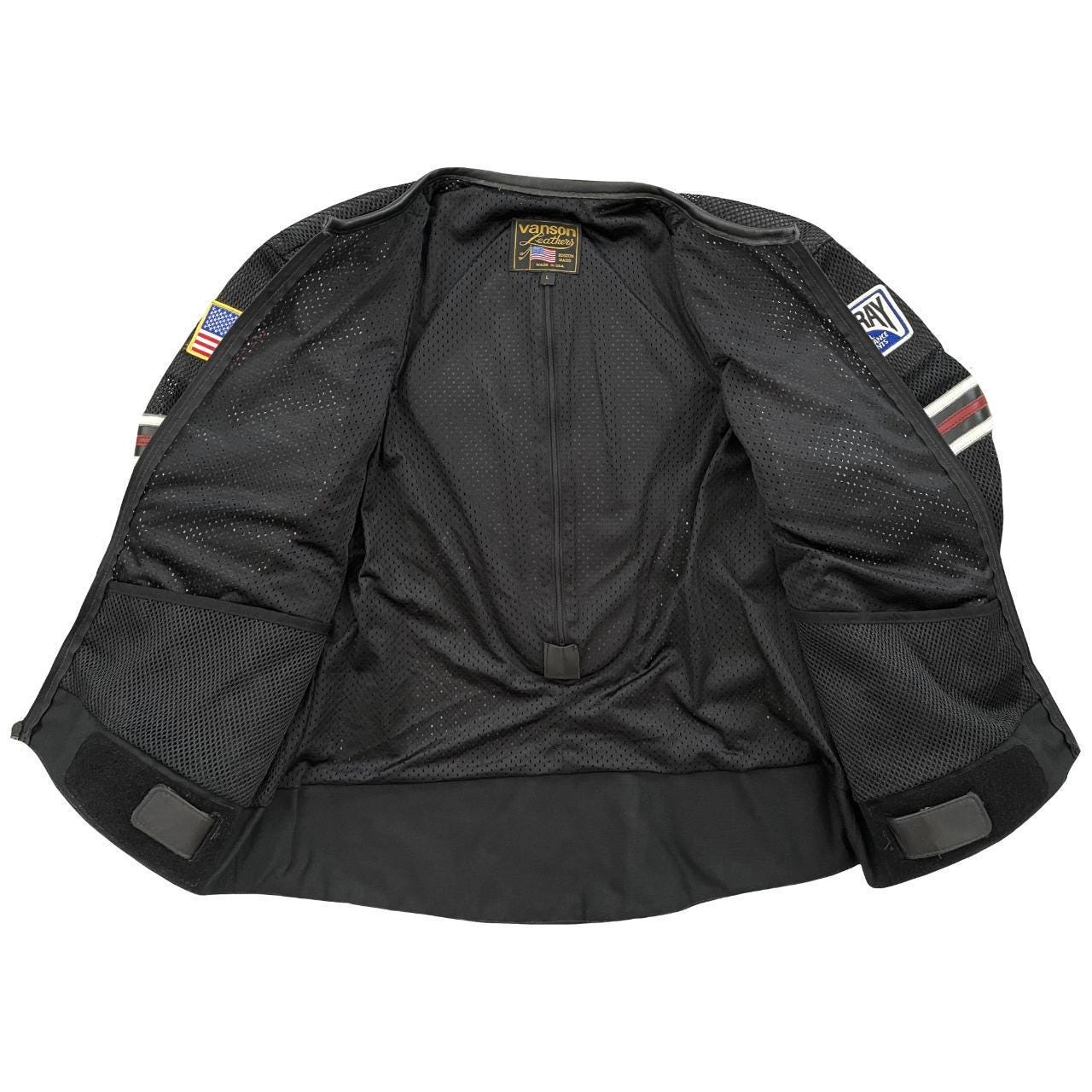 VTG Vanson Leathers 'one Star' Mesh Motorcycle Racer Jacket