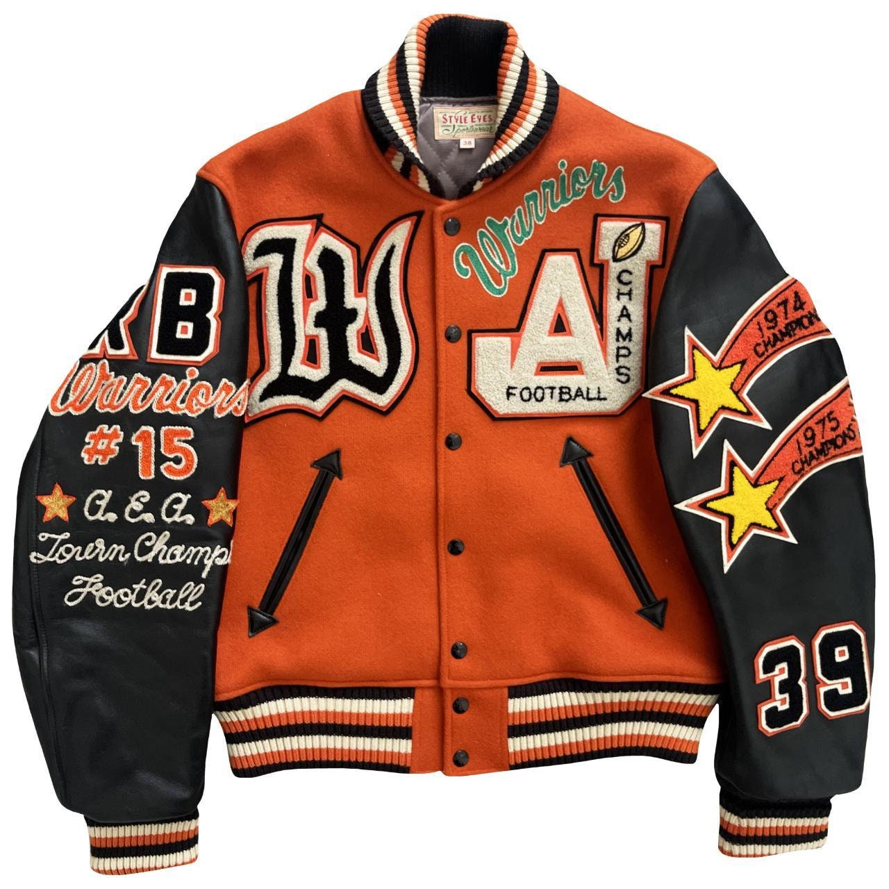 Mens leather deals letterman jackets