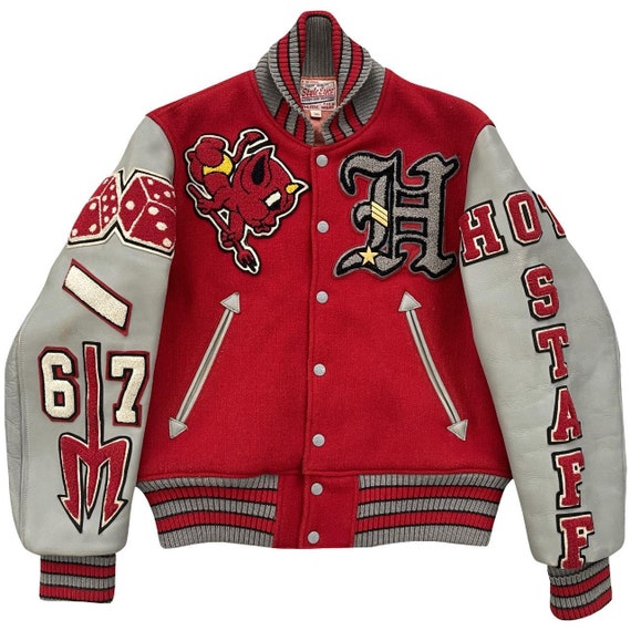 VTG Style Eyes Varsity Jacket - Size S - Etsy