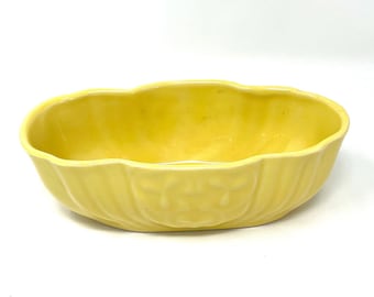 Mid Century Yellow Serving Dish, Candy Dish