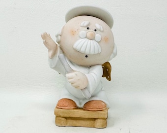Vintage Bumpkins Porcelain Figurine, Bandleader, Choir Conductor, Band of Angels