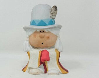 Vintage Bumpkins Porcelain Figurine, Native American Woman/Child