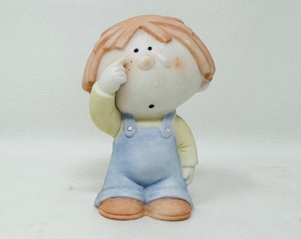 Vintage Bumpkins Porcelain Figurine, Weeping Child