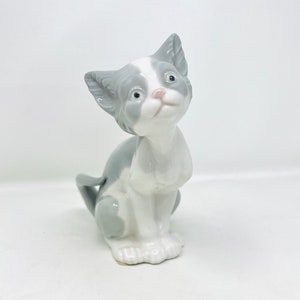 Figurina di gattino in porcellana vintage Lladro &quot;Feed Me&quot;, 5113, SG-51