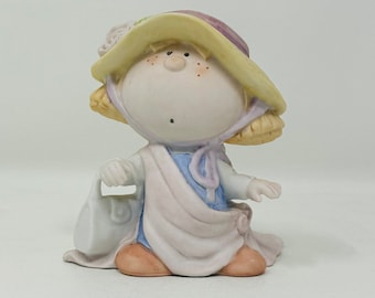 Vintage Bumpkins Figurine, Playing Dress-Up