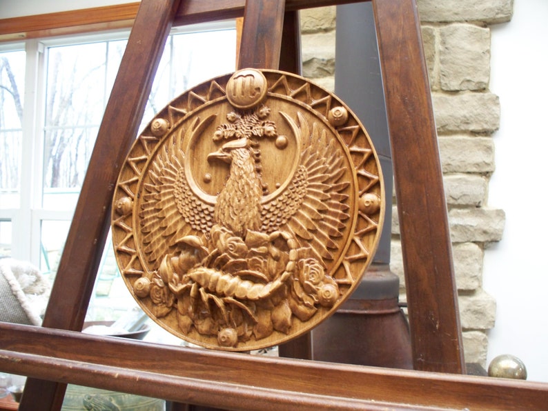 Zodiac,Scorpion sculpture,Sign best gift for Birthday baso relief wood