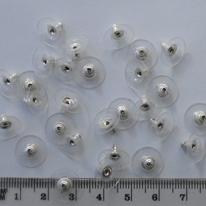 6 Mm Large Butterfly Earring Backs, Surgical Stainless Steel 201