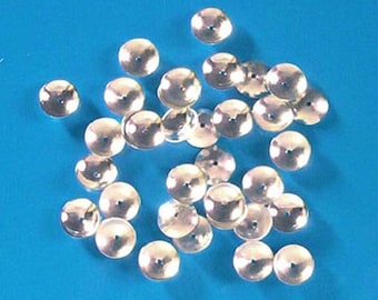 100 silver plated, 7mm diameter bead caps, findings for jewellery making crafts